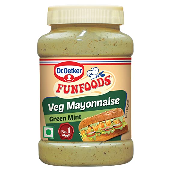 Fun Foods Veg Mayonnaise Green  Mint 250g